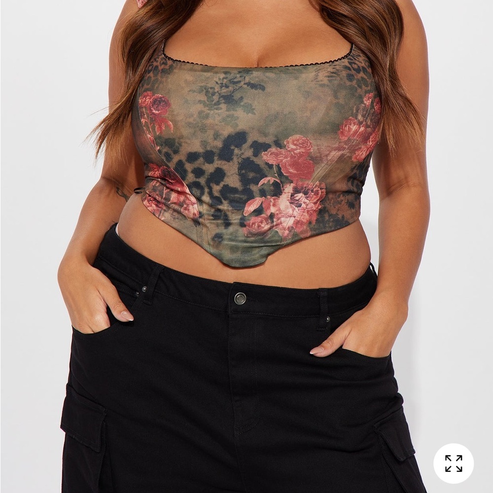 Floral Corset Women's Top